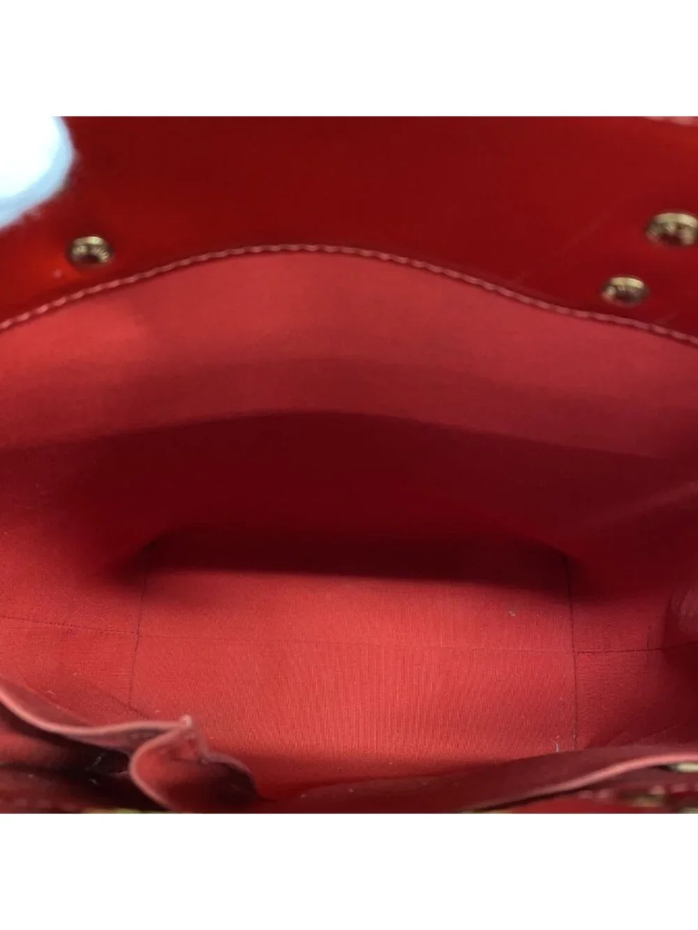 Louis Vuitton Tote Bag Vernis Reed MM Rouge
